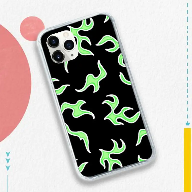 

fashion Blue Flame Fire Phone Case for iPhone 11 12 pro XS MAX 8 7 6 6S Plus X 5S SE 2020 XR