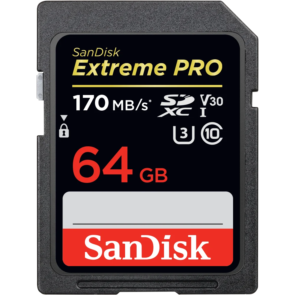 

SanDisk SD-карта памяти, класс 10, 32 ГБ, 64 ГБ, 128 ГБ, 256 ГБ
