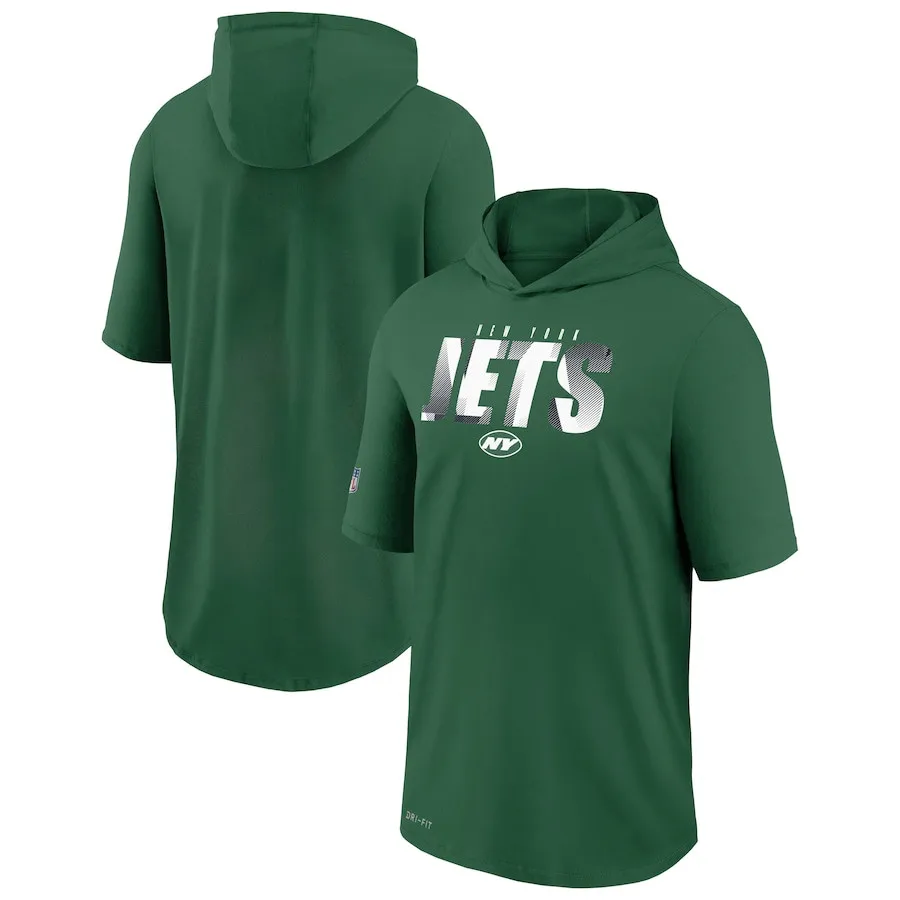 

Men's New York Green Sideline Playbook Jets Hoodie Performance T-Shirt