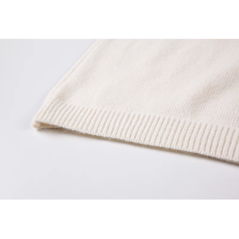 

Woman Pullover Casual Knit Sweater Irregular Big Lapel Loose Knitwear Lady Fashion Elegant Korean 2021 Vintage Chic Knit Tops