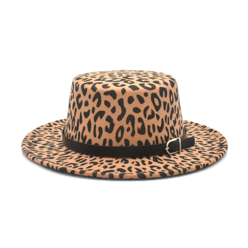 New Solid Color  Fedoras Hat for Men Women artificial wool Blend Jazz Cap Wide Brim Simple Church Derby Flat Top Hat P12
