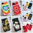 Чехол для Samsung Galaxy M32 M12 F12, матовый чехол с милым сердечком и надписью Love для Samsung M32, M 32, , M 12, чехол с цветами, чехол для телефона