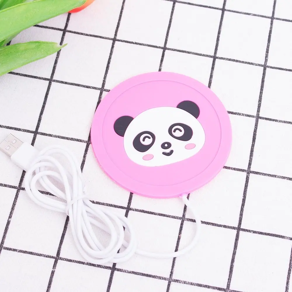 pink USB грелка, серебряная теплая чашка для чая, кофе, кружка, грелка, USB грелка с 4 usb-портами, концентратор с переключателем вкл/выкл, горячая Распродажа - Цвет: pink