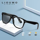 LIOUMO дизайнерские квадратные очки для женщин и мужчин, фотохромные очки с защитой от синего излучения, светильник с блокировкой, очки для компьютерных игр, UV400