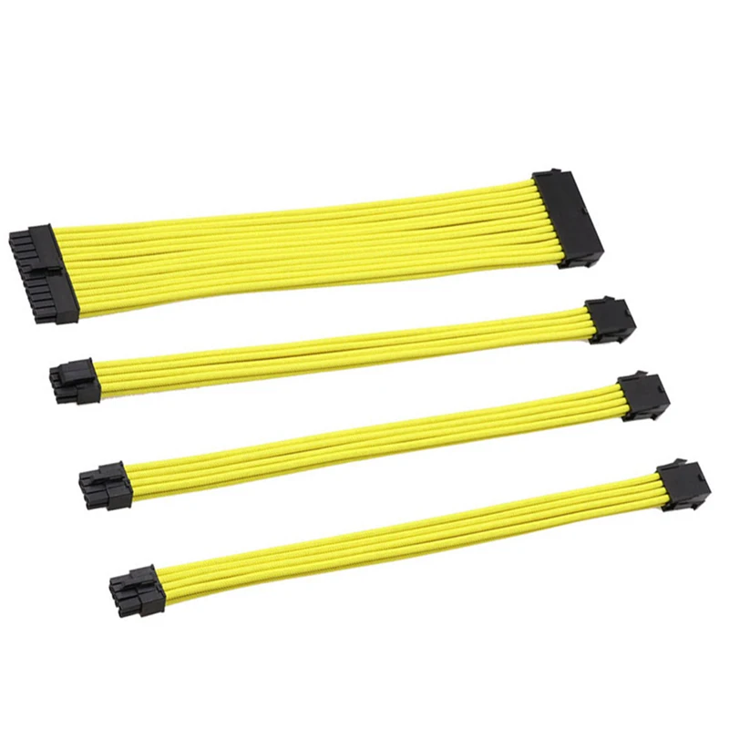 Комплект удлинительных кабелей 18AWG ATX PCI-E 24-контактный/EPS 4 + 4Pin/PCI-E 8-контактный