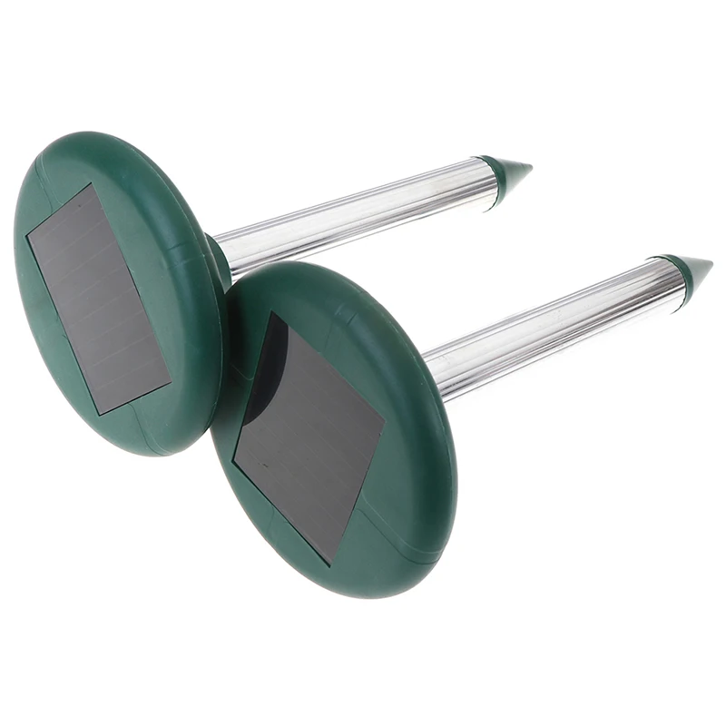 

2PCS Repellent Taupe Solar Repellent Ultrasonic Repellent Snake Waterproof Anti Mole Repel Mole Rats Mouse Snake