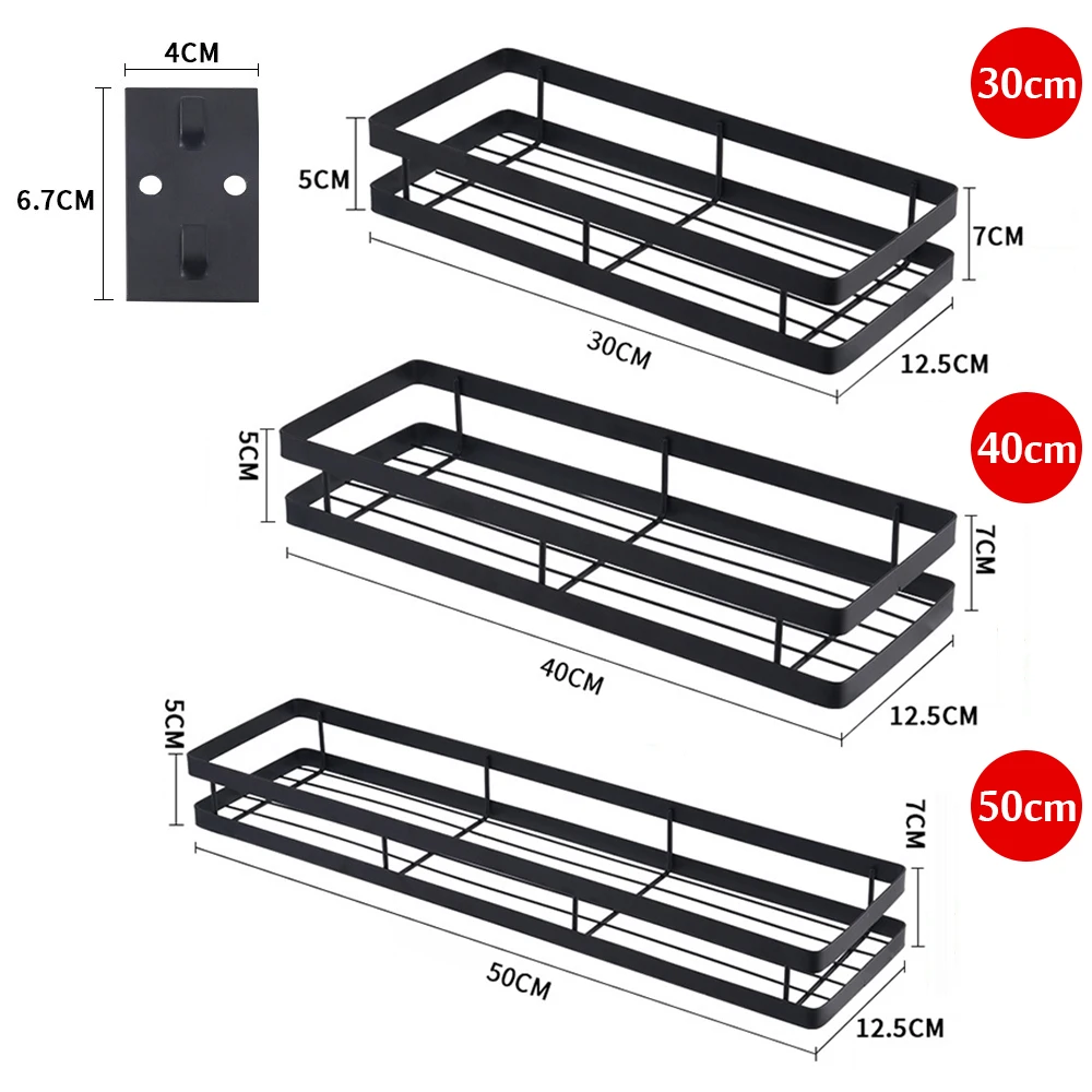 

Wall-Mounted Storage Racks Can Be Used for Kitchen Seasoning Storage/Door-Type Punch-Free Storage Racks/Bathroom Hanging Racks
