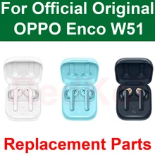 Original OPPO Enco W51 Earphone Accessories Sparate Right Earphone Left Earphone Charge Box Base Replacement Parts