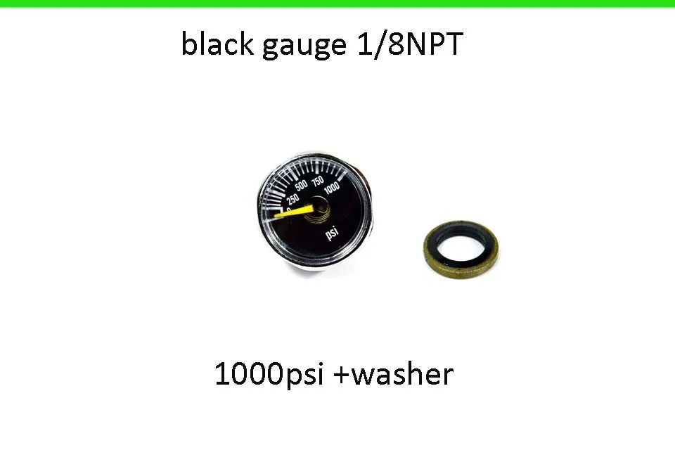 1000PSINPTWASHER PCP Пейнтбол ВВС высокого давления Манометр 300psi/600psi/1000psi/1200psi - Color: 1000PSINPTWASHER