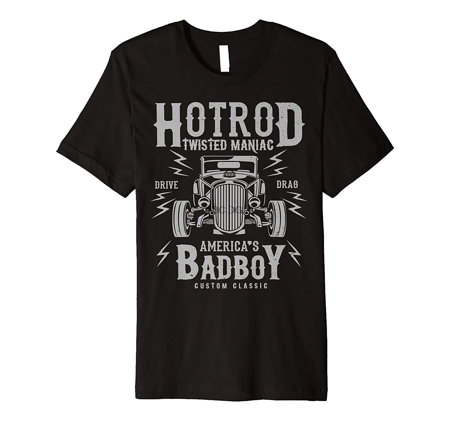 

Hotrod Rockroll Classic Car Premium camiseta (8)
