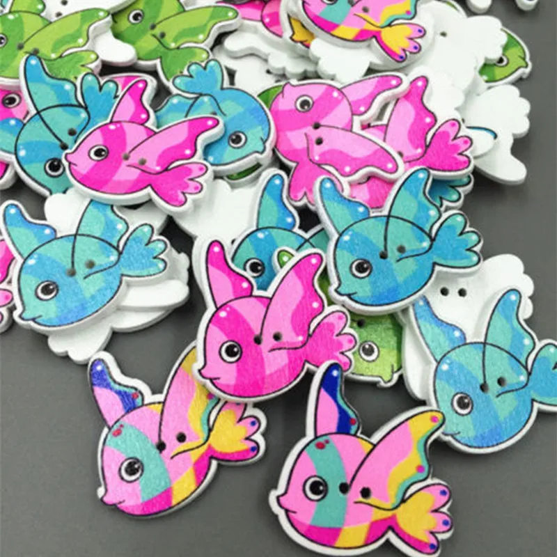 100 шт. деревянные пуговицы для скрапбукинга с 2 отверстиями | Дом и сад