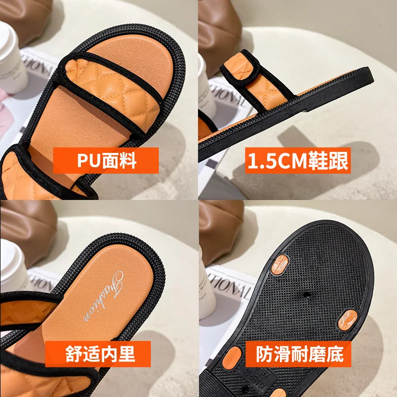 

Sandals and slippers women's 2021 summer new style sponge cake bottom Korean casual open-toed flat sandals and slippers