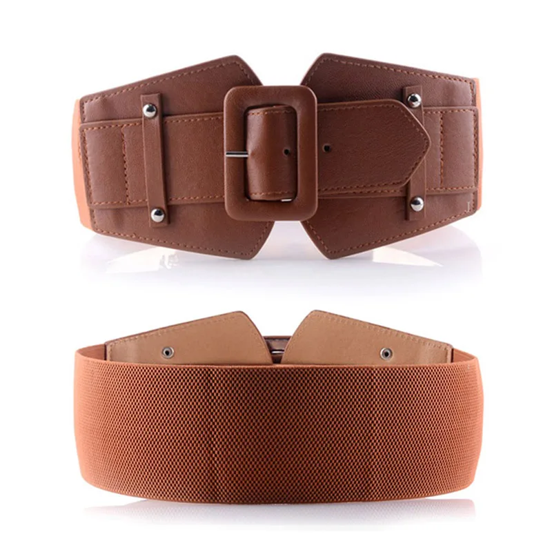 Женский винтажный ремень из искусственной кожи креативный эластичный