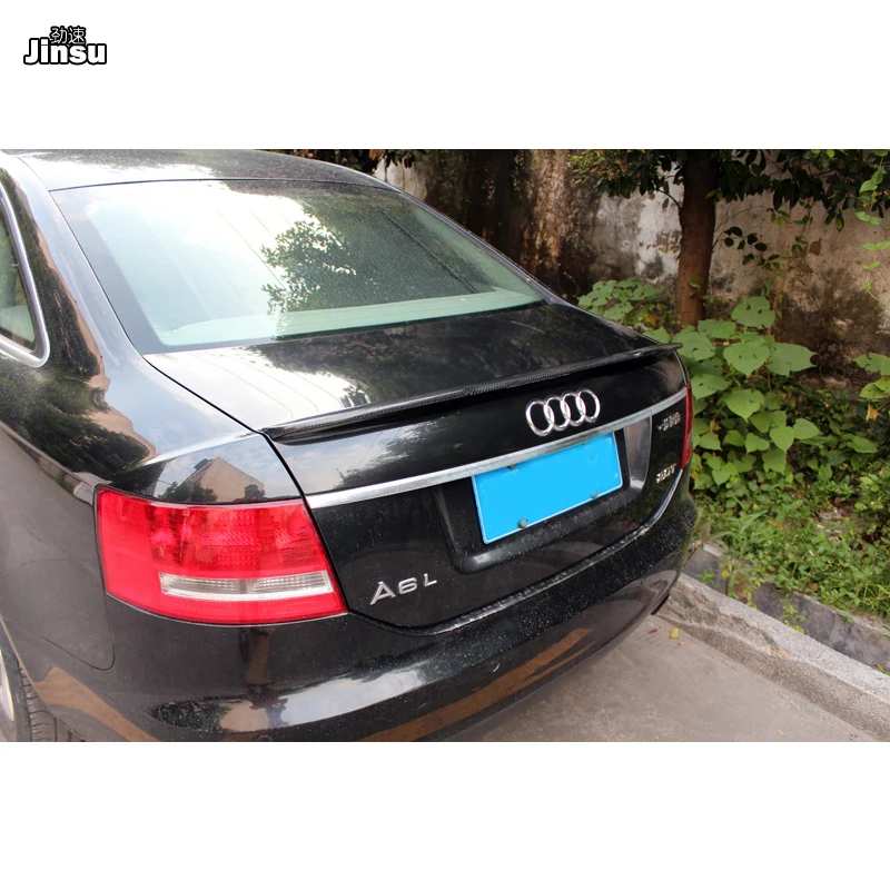 V-образный карбоновый спойлер для заднего багажника audi A6 C6 Седан 2005 - 2012 c6 cf стиль