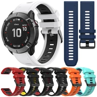 soft silicone watchband straps for garmin fenix 6 pro forerunner 945 935 instinct approach s60 easy fit quick release wristband