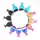 Кисть для макияжа Русалка кисть для пудры кисть для основы макияжа кисть для румян портативные Кисти для макияжа рыбий хвост