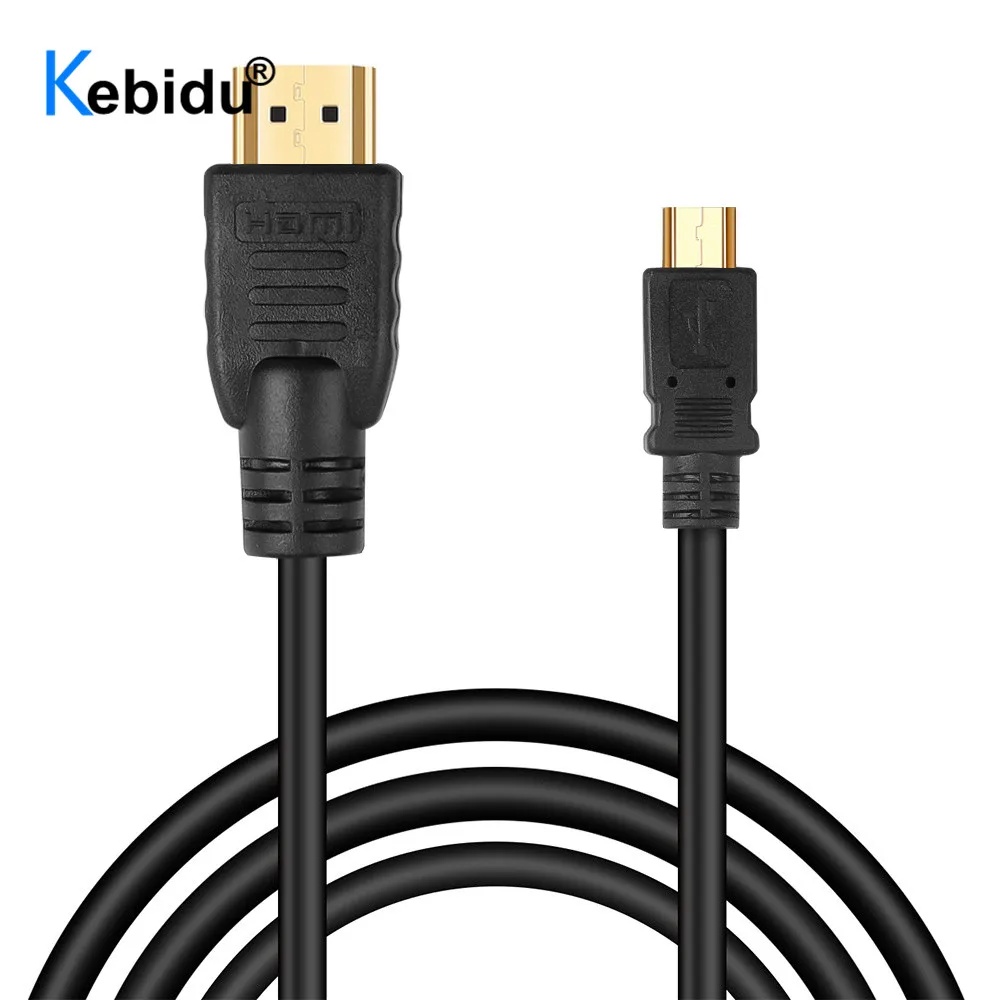 Kebidu 1 5 м 1080P Micro USB к HDMI совместимому кабелю Супер Скоростной адаптер HDTV для Samsung Galaxy