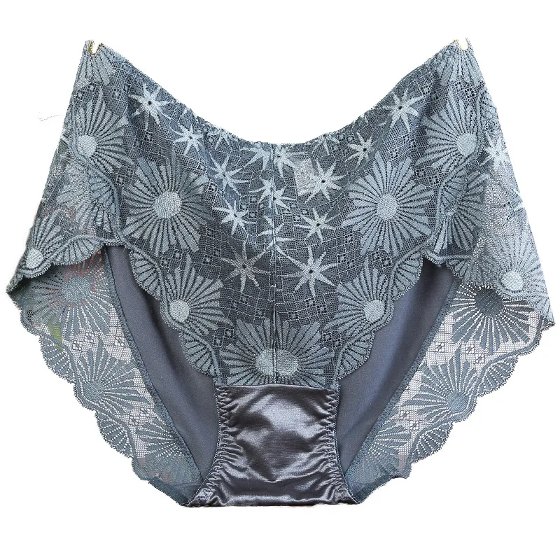 

Sexy Lace Panties Women Underwear Plus Size Briefs High Waist Panties Hollow Out Embroidery Women Large Size Knickers Lingerie