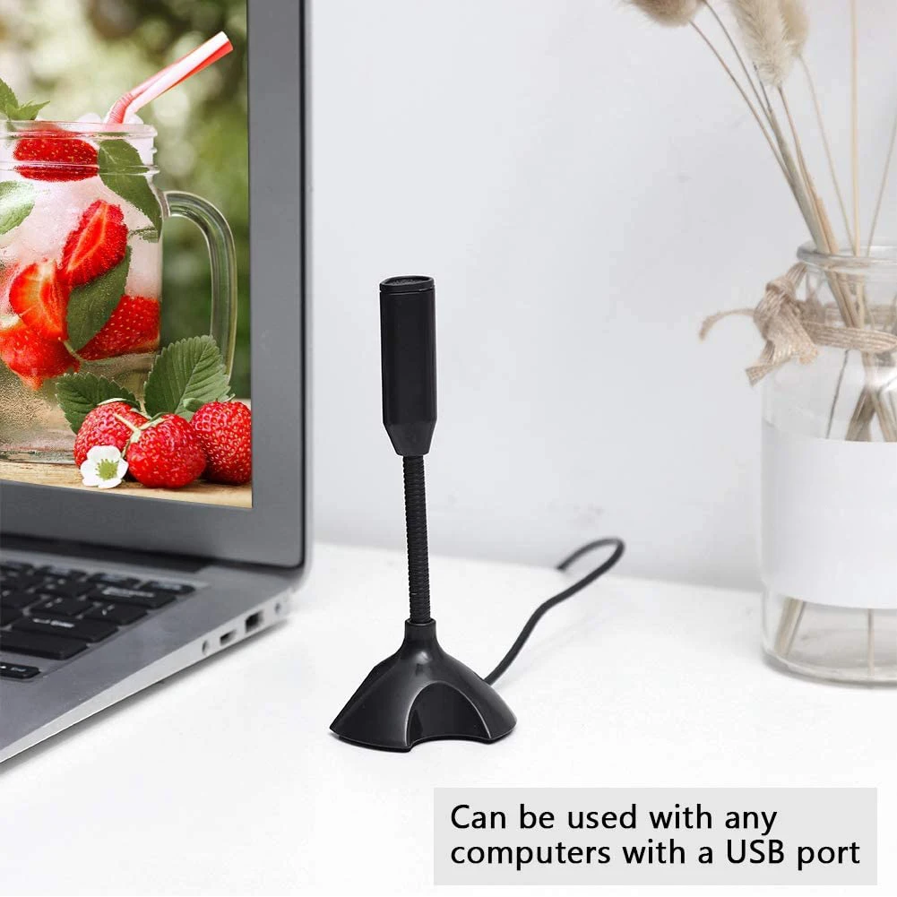 desk usb microphone computer laptop pc gooseneck microfono mic with stand for tik tok live streaming gaming microfone free global shipping