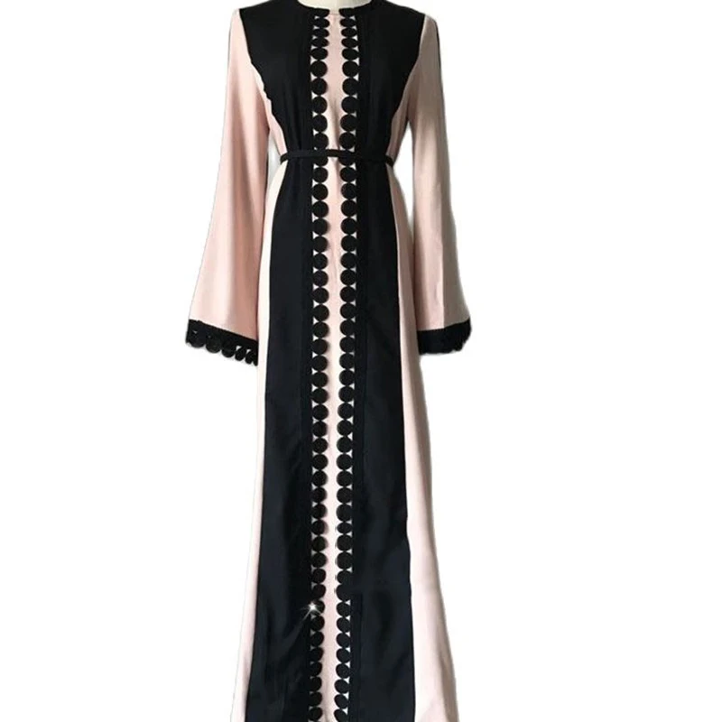 

Islamic Muslim Dress Eid Abaya Fiesta Moroccan Kaftan Arabic Long Sleeve Dubai Uae Long Dresses Elegant Robe Musulmane