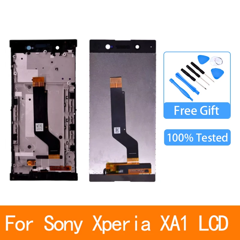 

Оригинальный дисплей 5,0 дюйма для SONY Xperia XA1, ЖК-дисплей с сенсорным экраном для SONY XA1, ЖК-дисплей G3112, G3116, G3121 с рамкой
