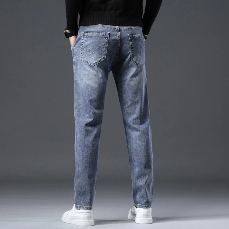 

2022 Mens Jeans Fashion Straight Denim Pants Men Classic Casual Jeans Male Plus Size Denim Trousers Jeans for Men 28-40