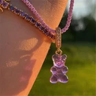 Креативный мультяшный жевательный медведь, искусственный браслет, коробка, браслеты-цепочки для женщин, красочные медведи, подвеска, ручная цепочка, ювелирные изделия для вечеринки