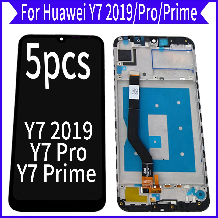 

Wholesale 5Pcs/Lot for Huawei Y7 2019 LCD screen display Y7 Pro and Y7 Prime 2019 with touch assembly with frame
