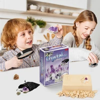 hot selling creative diy mining crystal pirate treasure gems archaeological childrens exploration and mining 3d puzzle toy gift