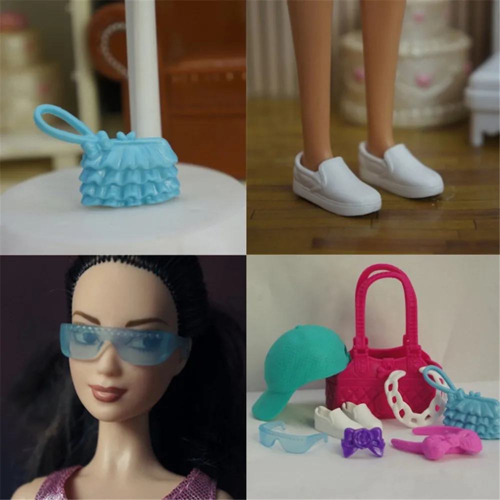 Аксессуары для кукол шляпа сумка ожерелье обувь 29 30 см аксессуары Барби игрушки