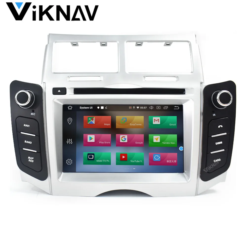 Автомагнитола для Toyota Yaris 2005-2011 android 10 мультимедийный проигрыватель стерео аудио