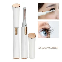 portable electric heated eyelash curler usb rechargeable curler lasting eyelash ironing makeup curling tool kit