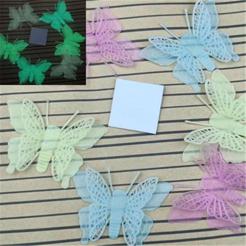 7.8cm 6pcs mixing 100 шт детская спальня флуоресцентная светится в темноте звезды Светящиеся Настенные стикеры в виде звезд светящиеся наклейки - Цвет: 7.8cm 6pcs mixing