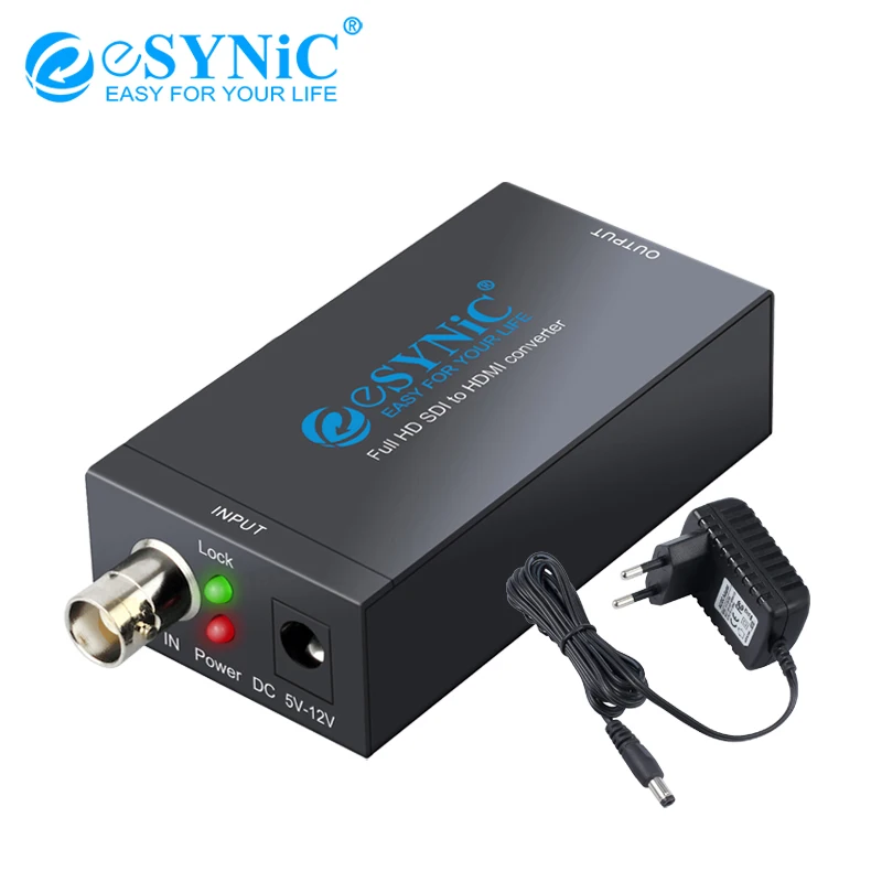 ESYNiC SDI в HDMI конвертер Full HD 1080P видео SD SDI/HD SDI/3G для камеры монитор tv проектор| |
