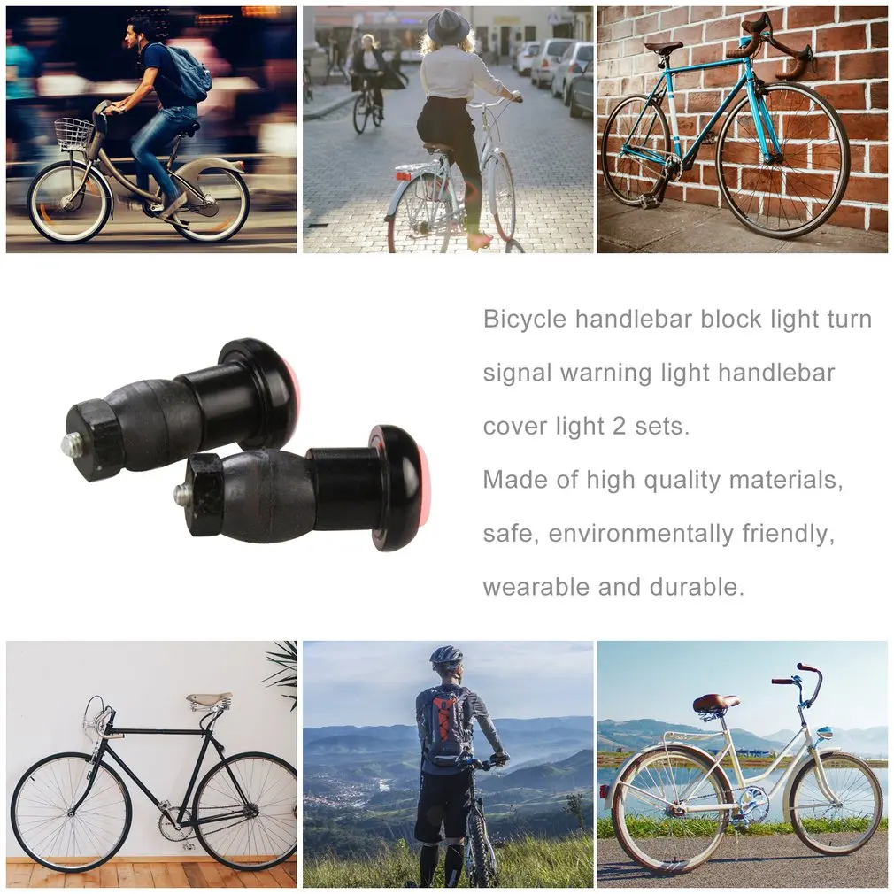 1 пара светодиодный индикатор поворота на руль велосипеда спортивные