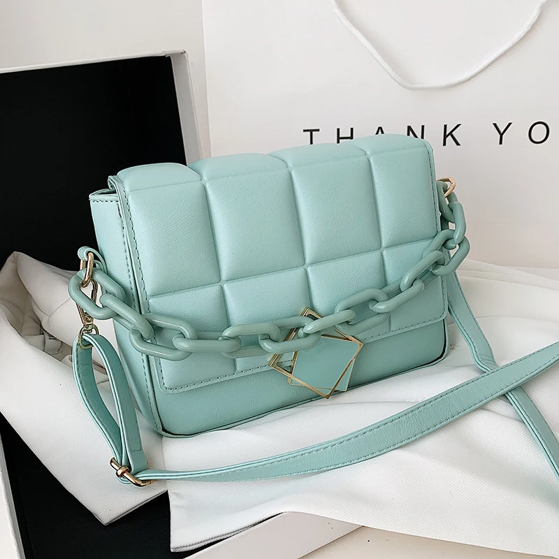 

High Quality Colorful Shoulder Bag For Women Chain Designer Handbags Female Hand Crossbody Bags Brand Trending Cross Body Bag