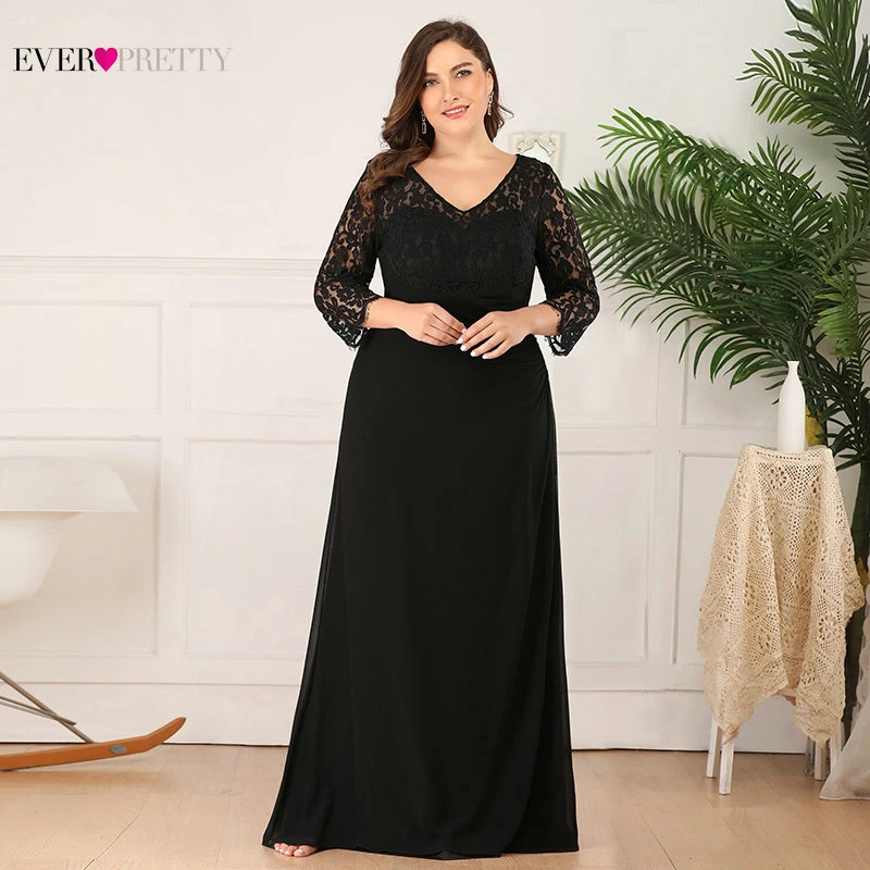 Элегантные кружевные платья для матери невесты Ever Pretty винтажные длинные
