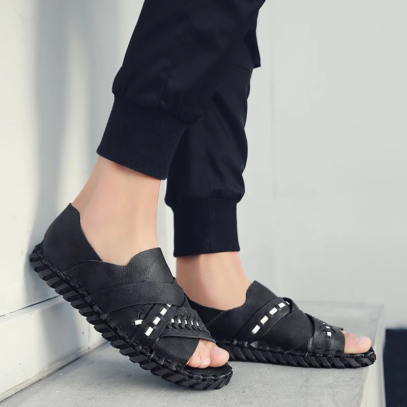 

Sandale Ete Homme Roman Sandals Men Men's Breathable Mesh Shoes Summer Sports Zapatillas Transpirables Sneakers Safety