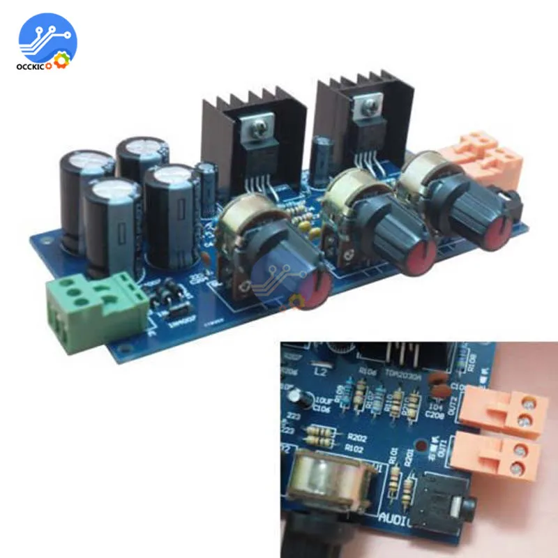 Плата усилителя TDA2030 плата звукового динамика модуль 18WX2 Hi Fi стерео управления