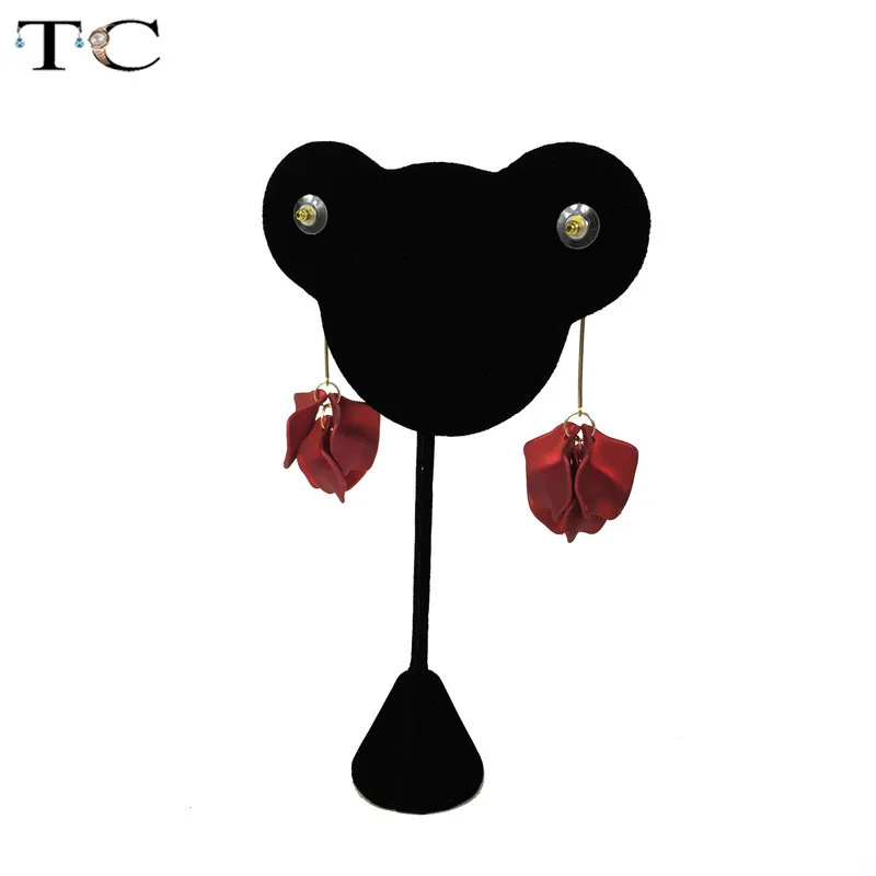 Модная бархатная Вельветовая витрина для ювелирных изделий красивый держатель