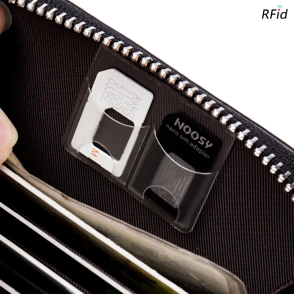 Женский кошелек из натуральной кожи RFID для органной карты сканер устойчивый SD