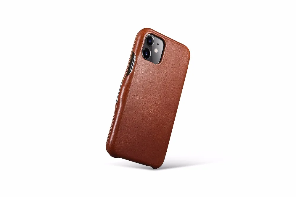 ICARER высокое качество премиум натуральная Кожа винтажный откидной Чехол для iPhone 11 кожаный флип чехол 6,1 дюймов