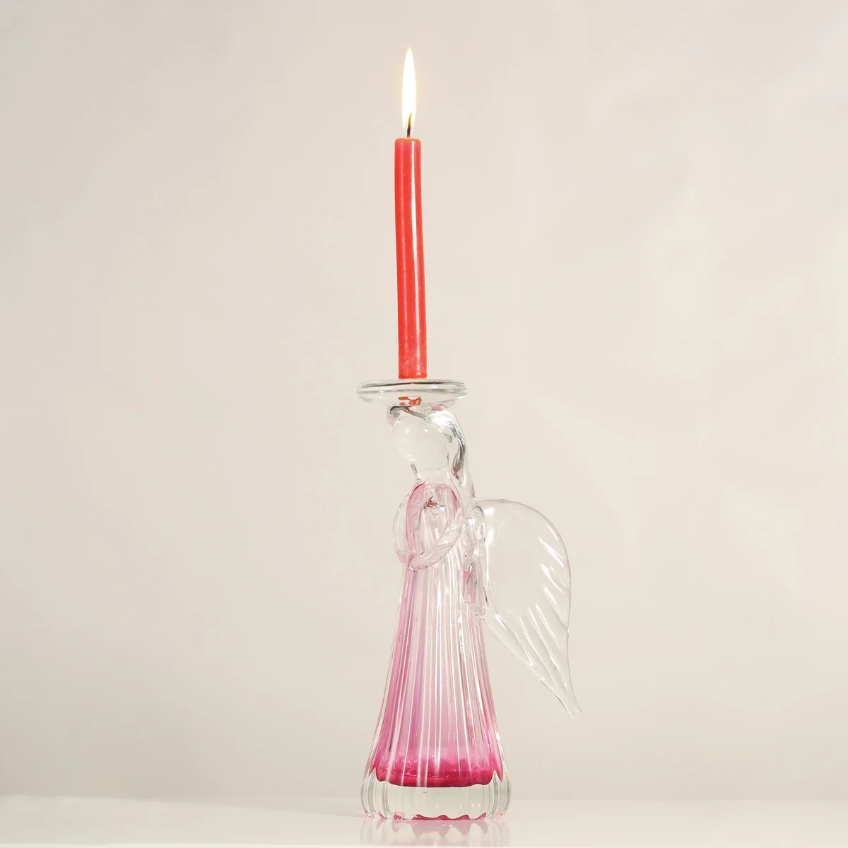 Angel Candleholder Gift Glass Ornament Handblown Home Decor Office Desktop Decoration Craft Model Figurine Decorative | Дом и сад