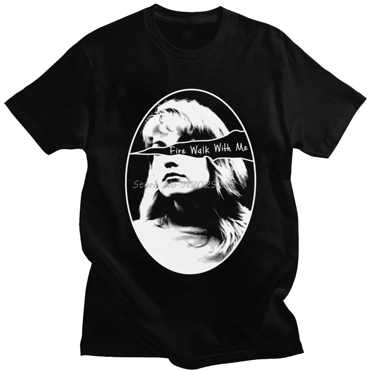 Твин Пикс футболка для мужчин хлопок Лора Палмер огонь ходить со мной Футболка с