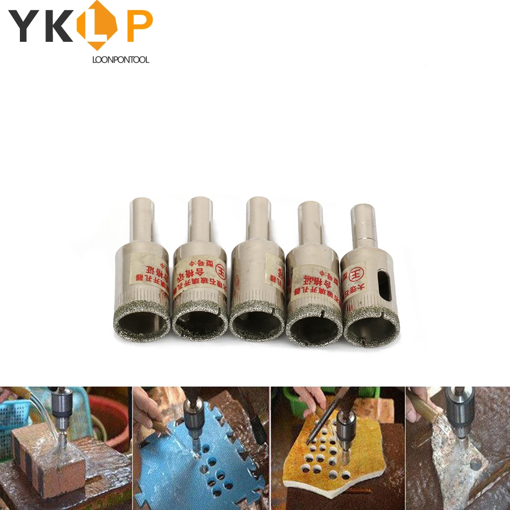 

5Pc 20mm Diamond Coated Drill Bit Hole Cutter Saw Glass Tile Ceramic Marble New