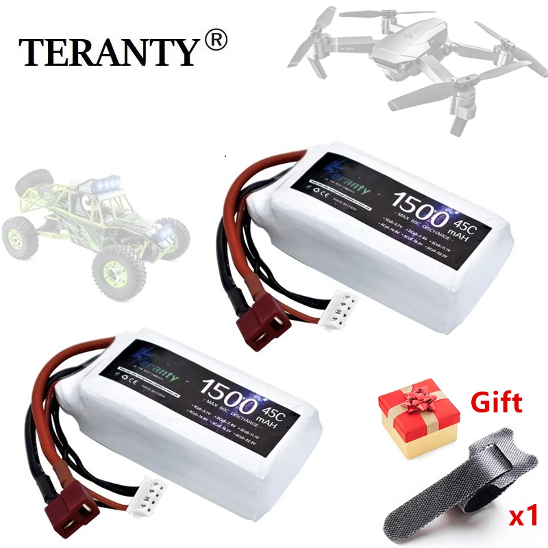 teranty 3s 45c 111 v 1500mah литий полимерный бата