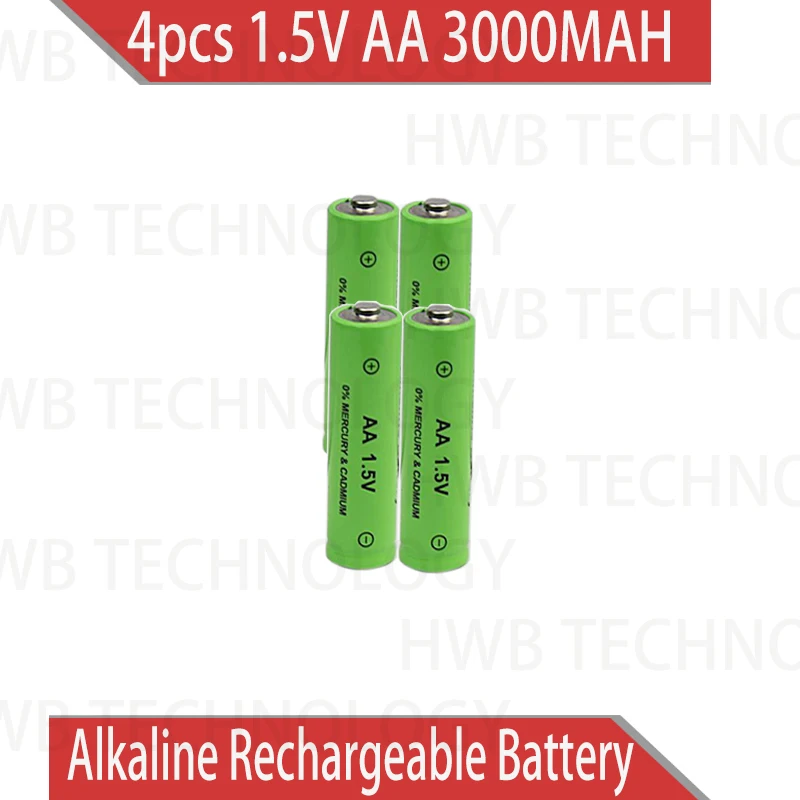 4 шт./лот AA 3000 мА/ч, znmn 1,5 V AA щелочной аккумулятор сотового, трансформаторного двигателя Mn-Zn-батареи mn заменить для 1,2 никель-металл-гидридный аккумулятор с напряжением батареи