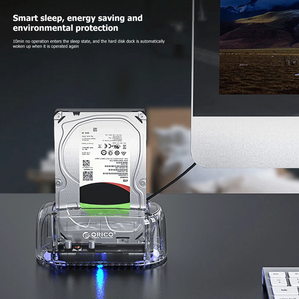 Внешний прозрачный корпус ORICO USB 3.1 Type C на 3 1 SATA для жесткого диска SSD|Корпус диска| |