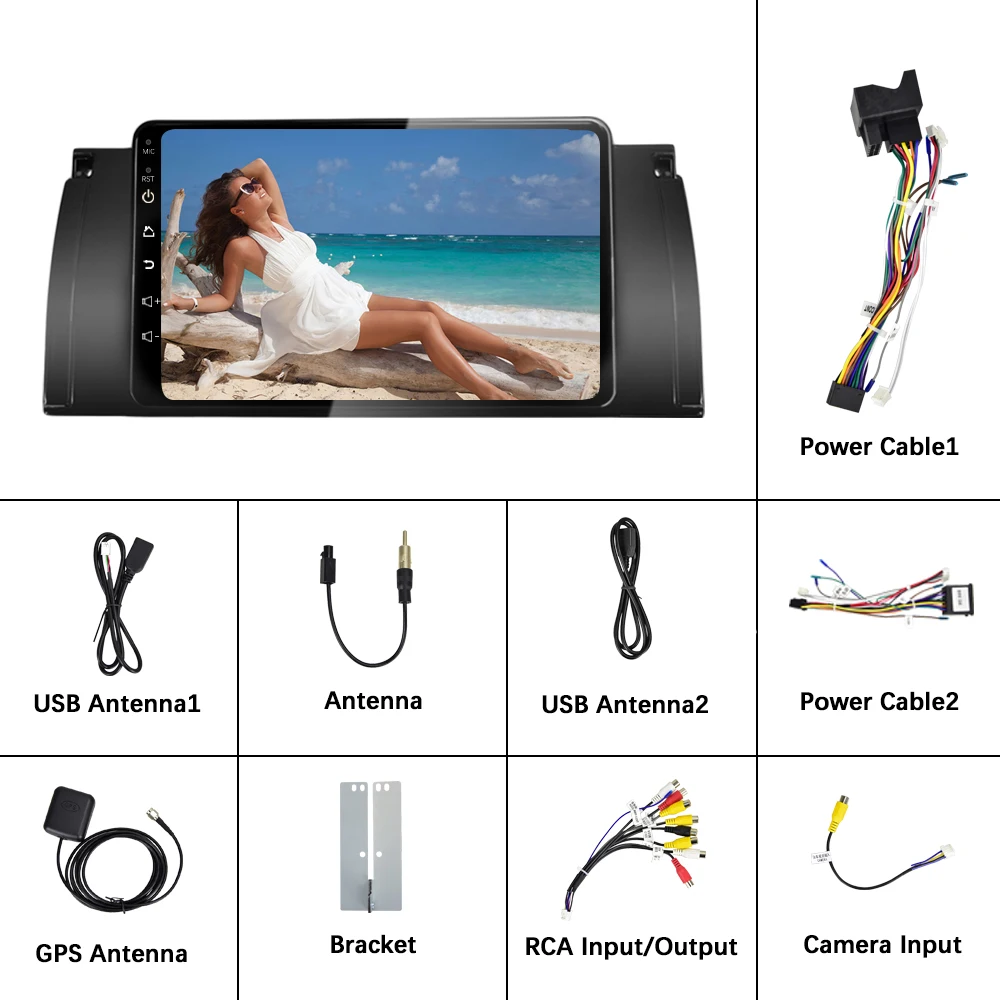 Автомагнитола AMPrime мультимедийный плеер на Android с поддержкой GPS Wi Fi FM Bluetooth для BMW