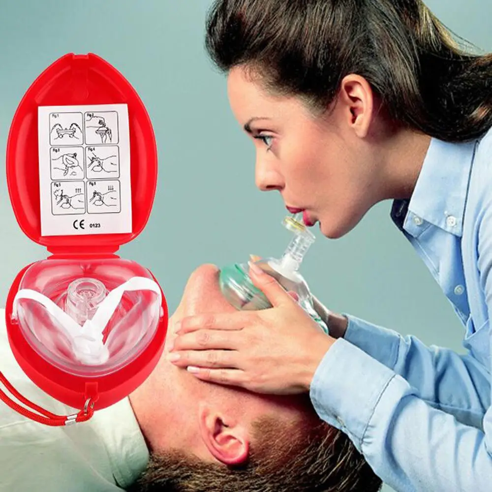 Спасательная маска CPR, маска первой помощи, реаниматор, односторонний клапан CPR, лицевая маска для выживания, снаряжение для выживания на открытом воздухе
